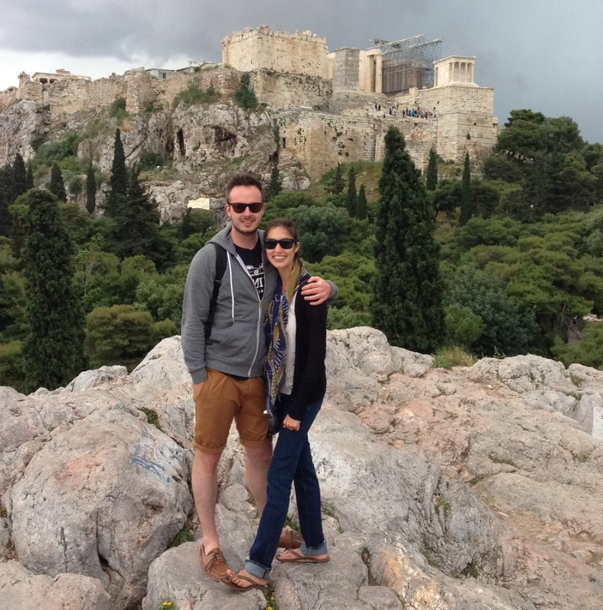 Dr. Rodriguez standing with her husband