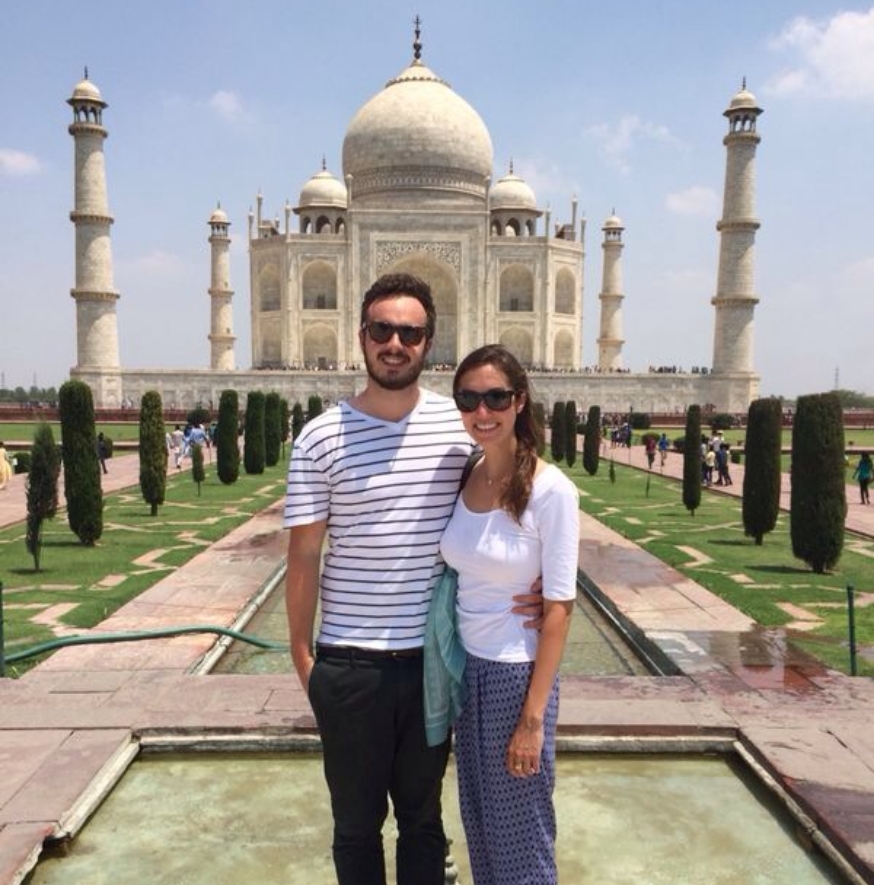 Dr. Rodriguez standing with her husband