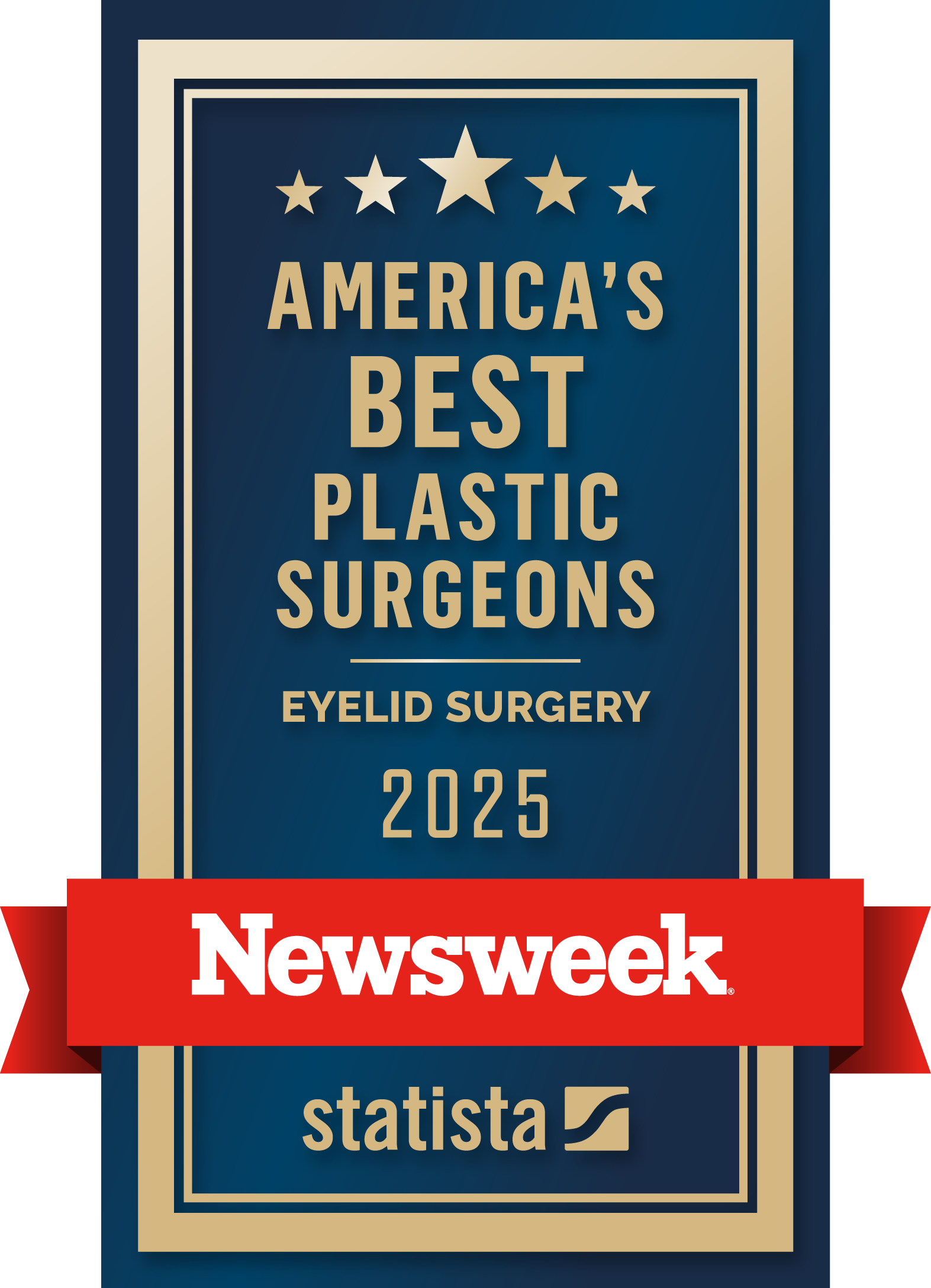 2025 NEWSWEEK
America&rsquo;s Best Plastic Surgeons
Eyelid Surgery