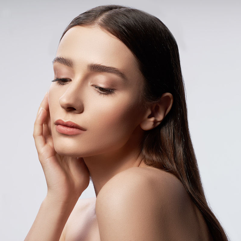 beautiful young woman with fresh face